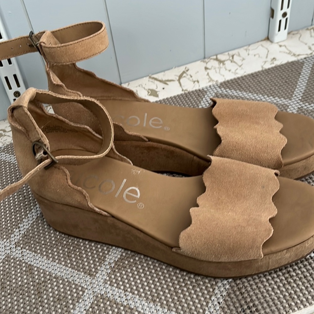 Nicole suede platform sandals